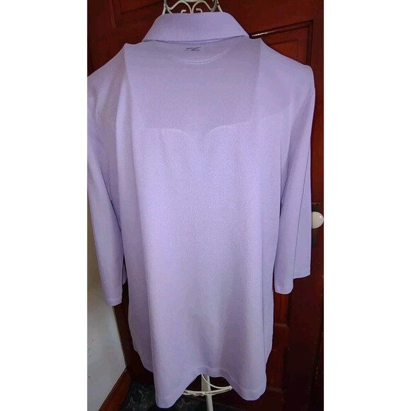5/$25 EUC Sz XL 1/2 Zip Pullover Polo Golf Shirt Top Lavender CB DryTec - Picture 4 of 6